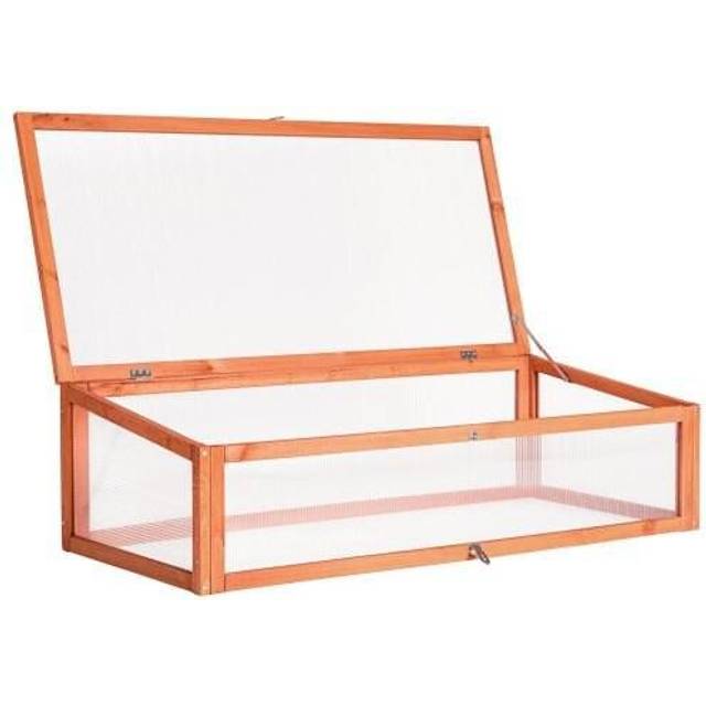 Tectake - Cold Frame - attachment for raised bed, weather-resistant, 115 x 53 x 34 cm - garden box, wooden cold frame, cold frame greenhouse