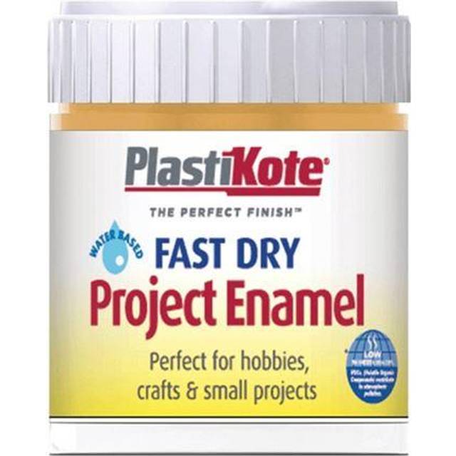 Plastikote - Fast Dry Enamel Paint B11 Bottle Sunshine Yellow 59ml