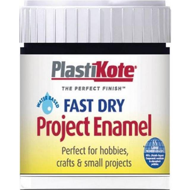Plastikote - Fast Dry Enamel Paint B2 Bottle Matt Black 59ml