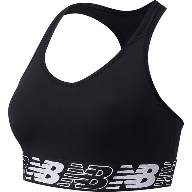 New Balance Womens Pace Bra 3.0 Size: Medium, Colour: Black