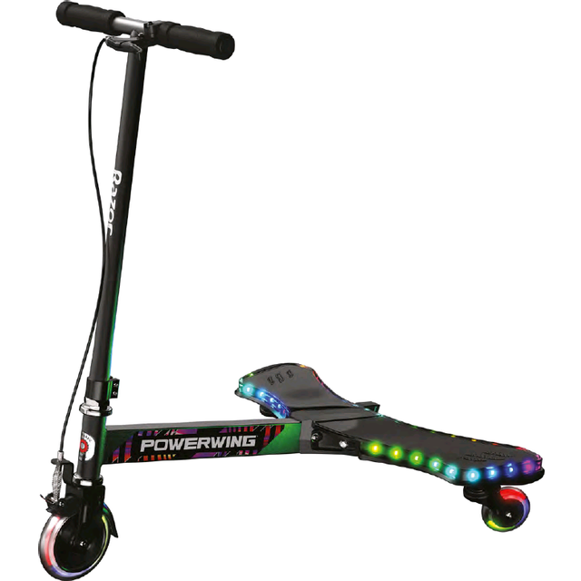 Razor PowerWing Lightshow Scooter, Black