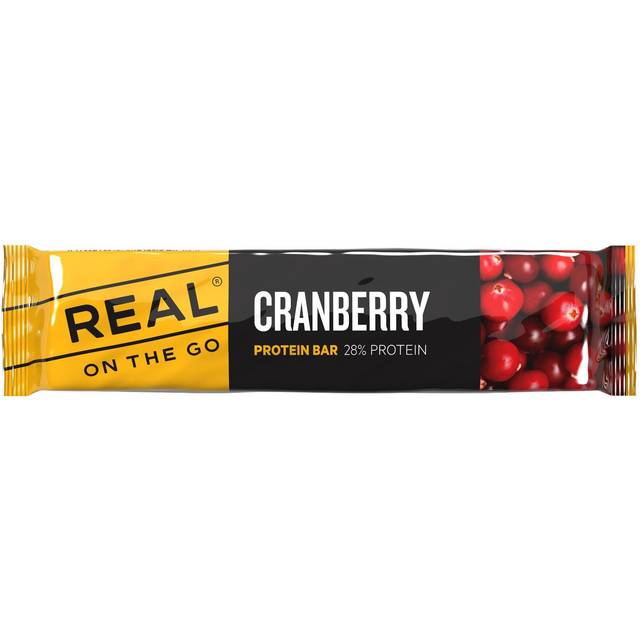 Real On The Go Cranberry Protein Bar | 40g