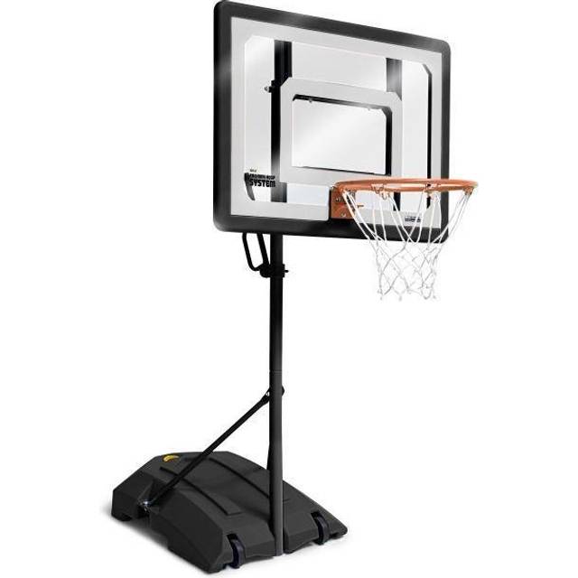 SKLZ Pro Mini Hoop Basketball Hoop System, justerbar basketring och stativ, basketboll, svart 3'-7'