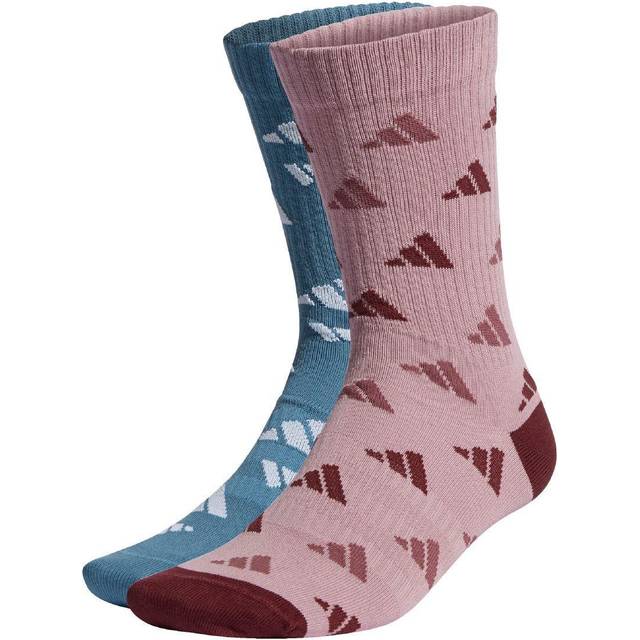 adidas Performance Strumpor - Grafik Sport - 2-pack - Blue/Mauve - adidas Performance - 43/45 - Strumpor