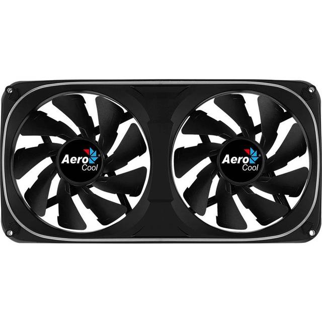 Aerocool ASTRO24 Dual Fan PC 12cm ARGB LED Antivibration Support Black