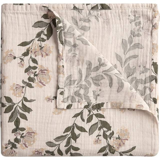 Honeysuckle Muslin Swaddle Blanket, 110x110 cm