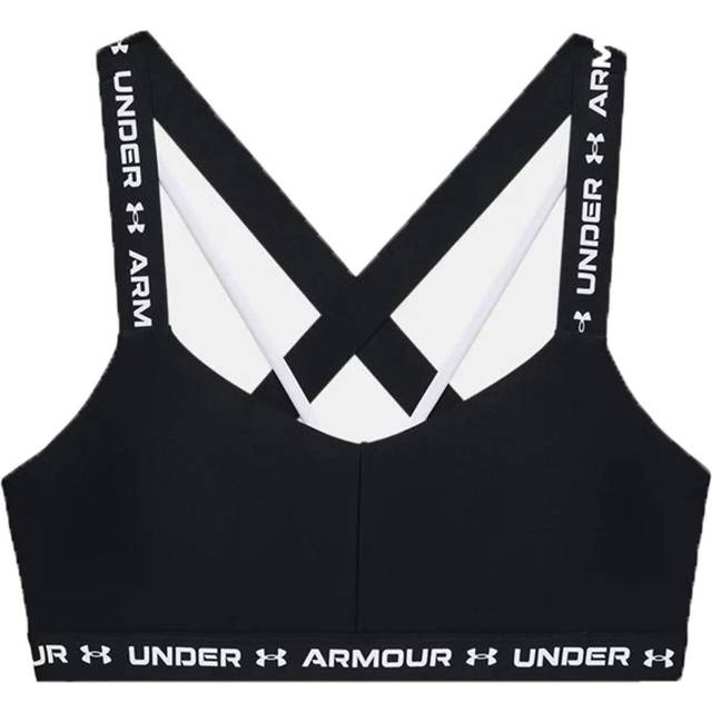 Under Armour Womens Training Crossback Light Support Sports Bra In Black - Size X-Small