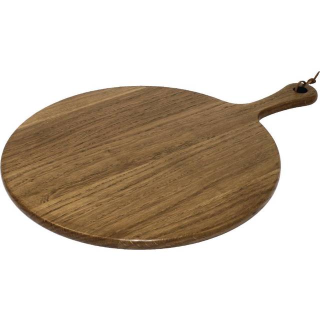 Olympia rund serveringsbräda akaciaträ med handtag 35,5 cm