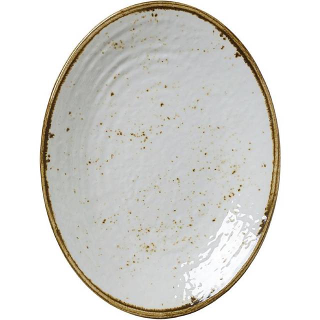 Steelite Craft Melamine Oval Plates White 260mm (Pack of 6)