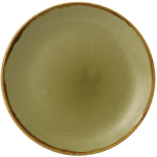 Dudson Harvest Evolve Coupe Plates Green 165mm (Pack of 12)