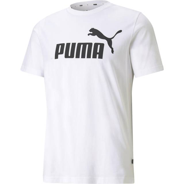 PUMA herr Tröja Ess Logo Tee, Puma White, 4XL