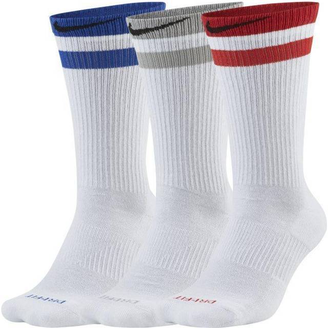 Nike Everyday Plus 3-Pack Blue / Grey / Red