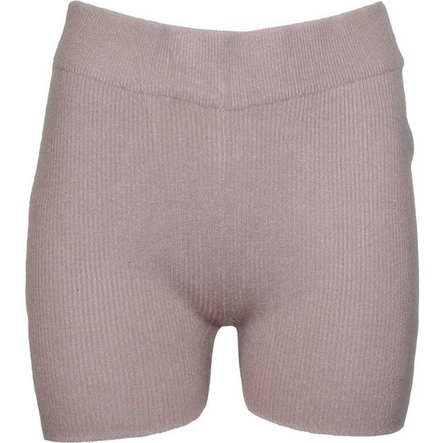 (M, Dusty Pink) Brave Soul Womens/Ladies Rib Knit Shorts