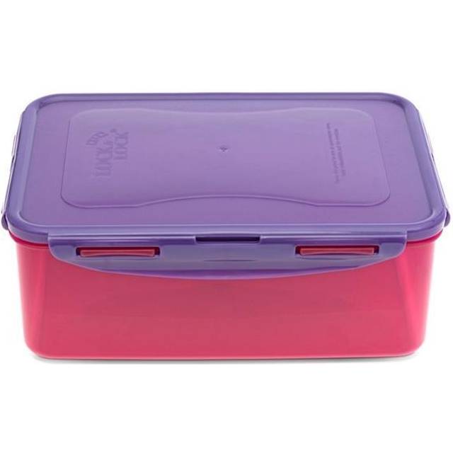 (2.6L, Pink/Purple) Lock & Lock Rectangular Food Tub