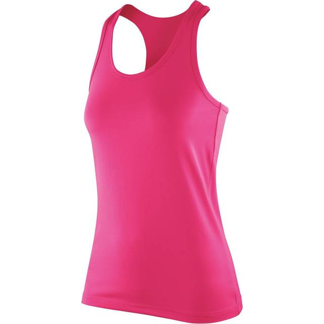 (L, Candy) Spiro Womens/Ladies Impact Softex Sleeveless Fitness Vest Top