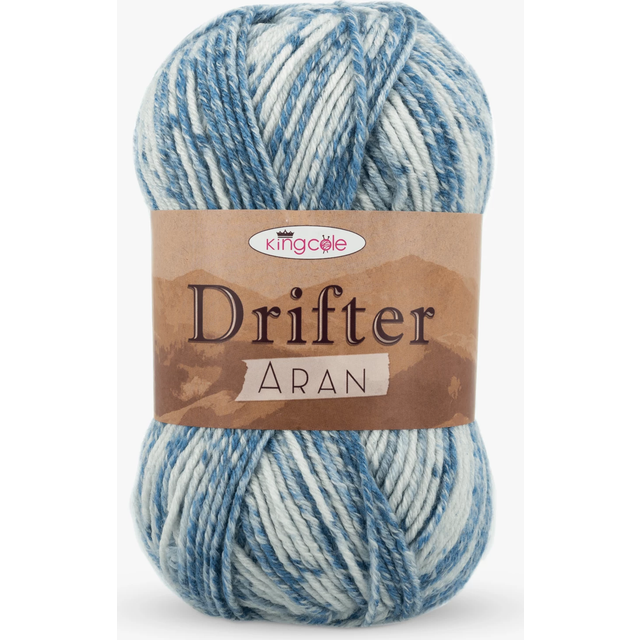 King cole drifter aran knitting yarn shade 4190 ben nevis