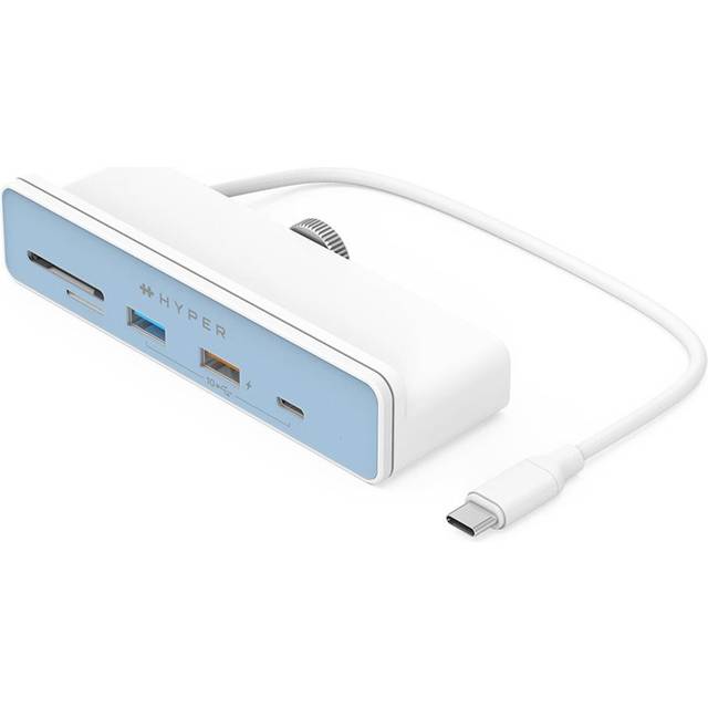 HYPER HD34A8 laptop dock/port replicator USB 3.2 Gen 1 (3.1 Gen 1) Type-C White