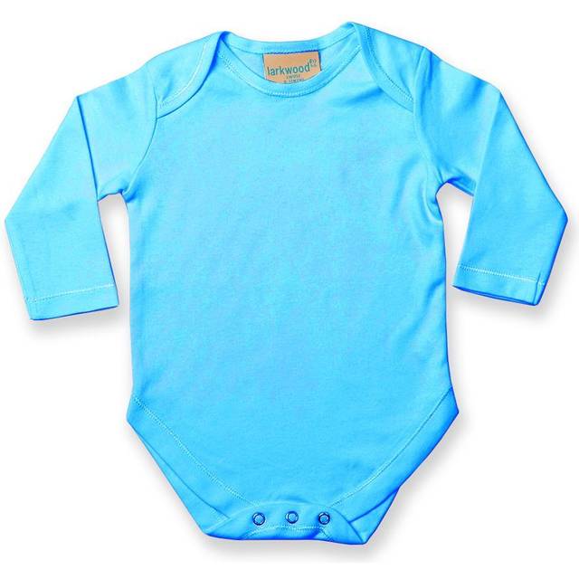 Larkwood Long Sleeve Baby Bodysuit LW52T Surf Blue 12-18 Months Colour