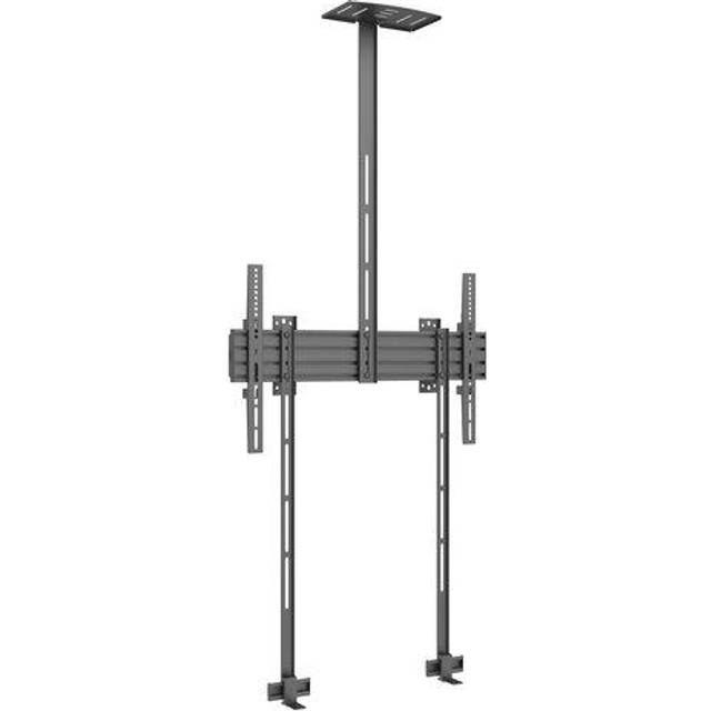 Multibrackets M Wallmount Pro MBW1U - Monteringssats (konsol, soundbarkonsol, kamerahållare) - fixerad - för platt panel/soundbar/kamera - plast, aluminium, stål - svart - skärmstorlek: 32"-75" - väggmonterbar