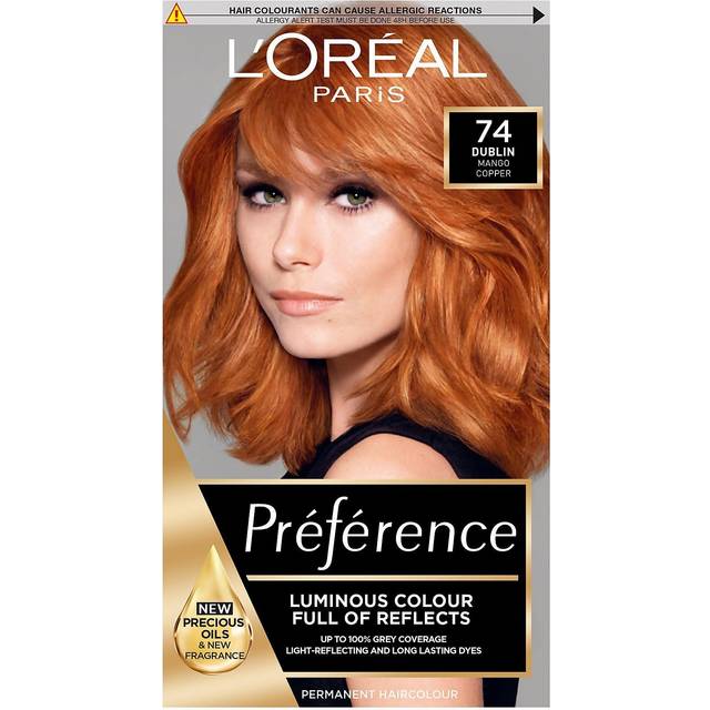 L'Oreal Preference Infinia P74 Mango Intense Copper Hair Dye