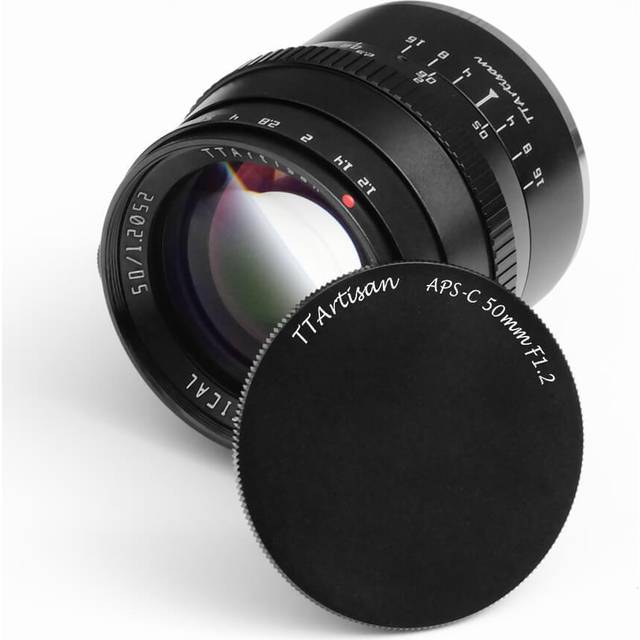TTArtisan 50mm f1.2 APS-C Lens - Canon M Mount - Black
