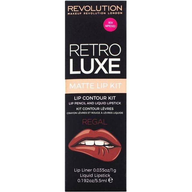 Revolution Beauty Retro Luxe Kit Matte Regal Lipstick and lip liner