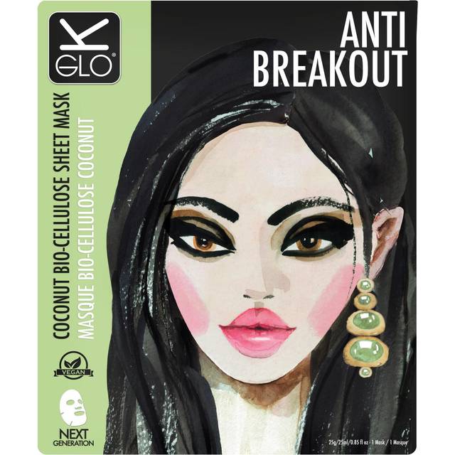 K-GLO Anti-Breakout Coconut Bio-Cellulose Sheet Mask