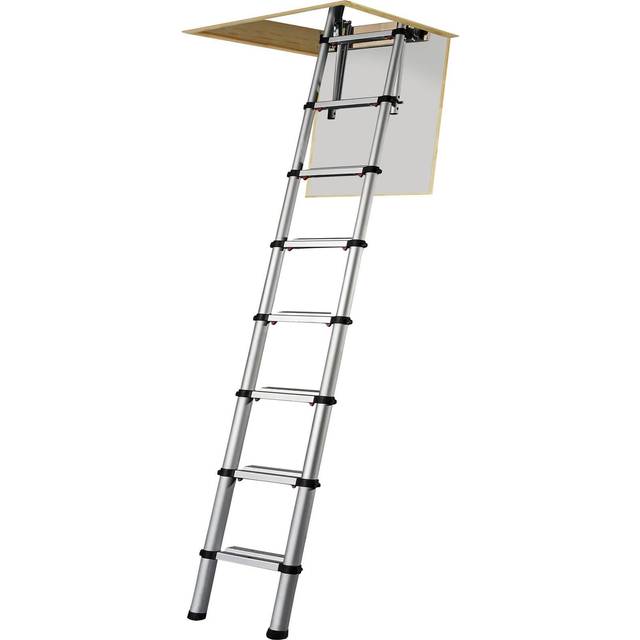 Werner Telescopic Loft Ladder 2.6m Rubber