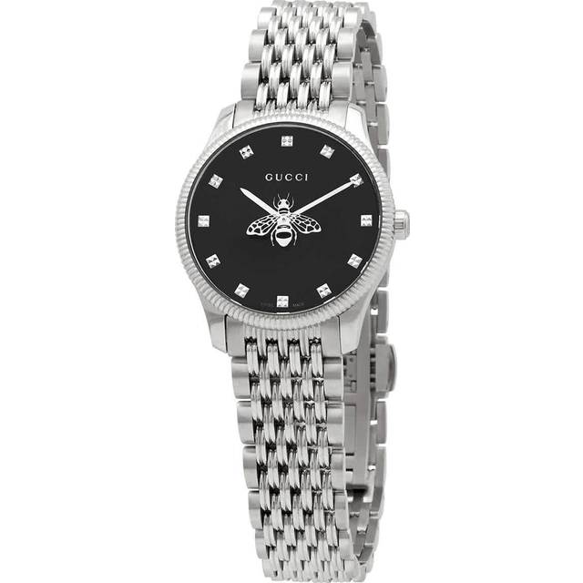 Gucci YA1265020 G-Timeless Black Dial with Bee Ladies Watch