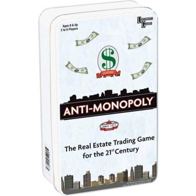 Anti-Monopoly Board Game Tin