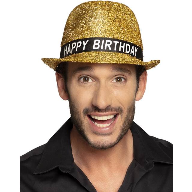 hat Happy Birthday unisex one size gold