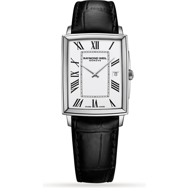 Raymond Weil Men's Toccata 37 Roman Numeral Date Leather Strap Watch