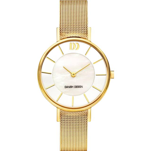 Danish Design IV05Q1167 Gold Plated Mesh Bracelet Watch - W8693