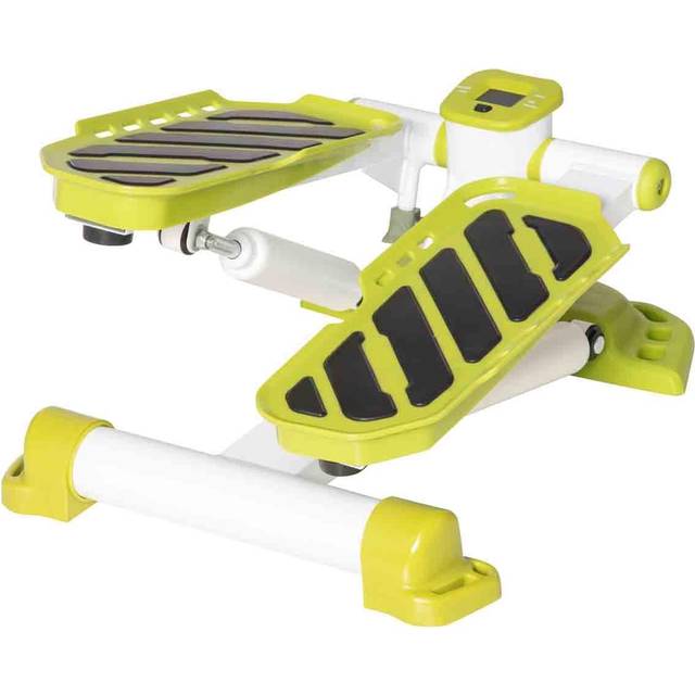 Portable Mini Stepper Exercise Legs Arms Thigh Toner Workout Toning Machine Fitness Stair Steps - White for Home - HOMCOM | TJ Hughes Yellow