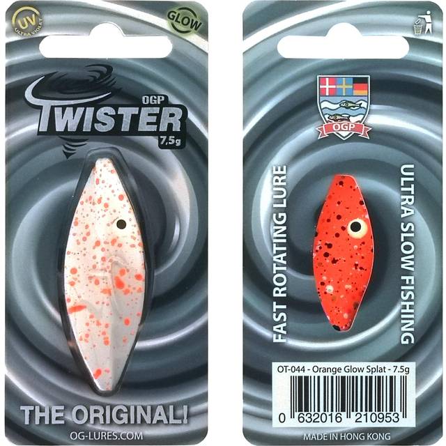 Westin Twister 5,1cm, 7,5g - Orange/White (Glow) Splat