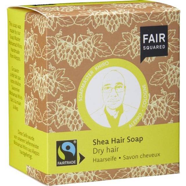 Fair Squared Shea Hair Soap with Cotton Soap Bag - Dry Hair - 2 x 80g