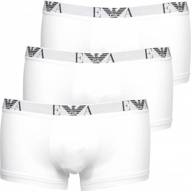Emporio Armani 3-pack of Mens underwear - White Cotton - Size Large