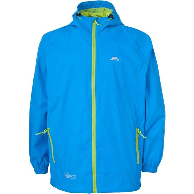 Trespass Unisex Qikpak Packaway Waterproof Jacket - Blue - 2XS