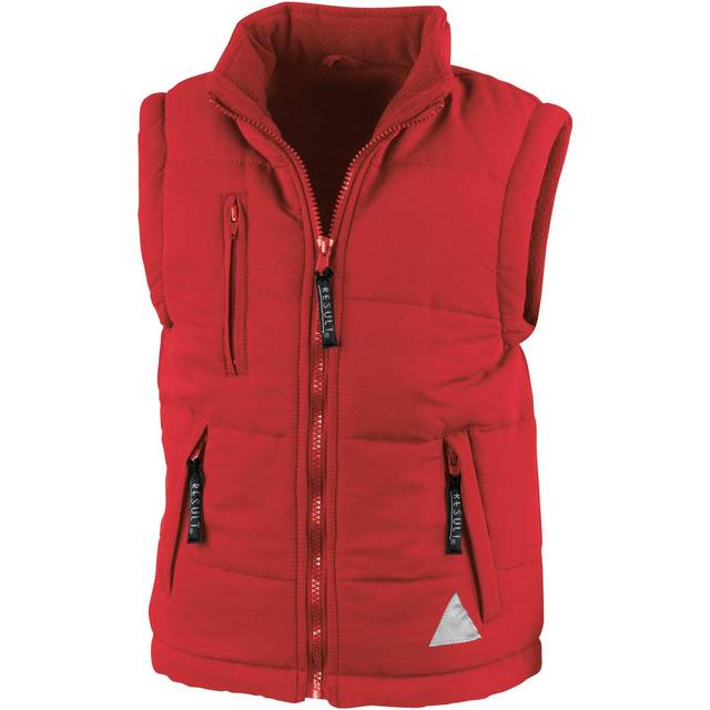 (XS, Red) Result Childrens Unisex Ultra Padded Bodywarmer / Gilet (Water Repellent & Windproof)