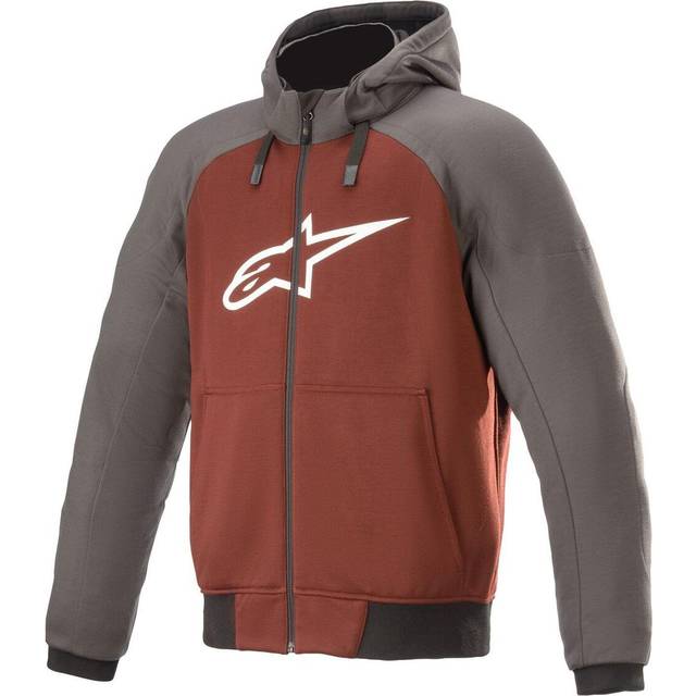 Alpinestars Chrome Sport Motorcycle Hoodie, grey-red, Size L for Men