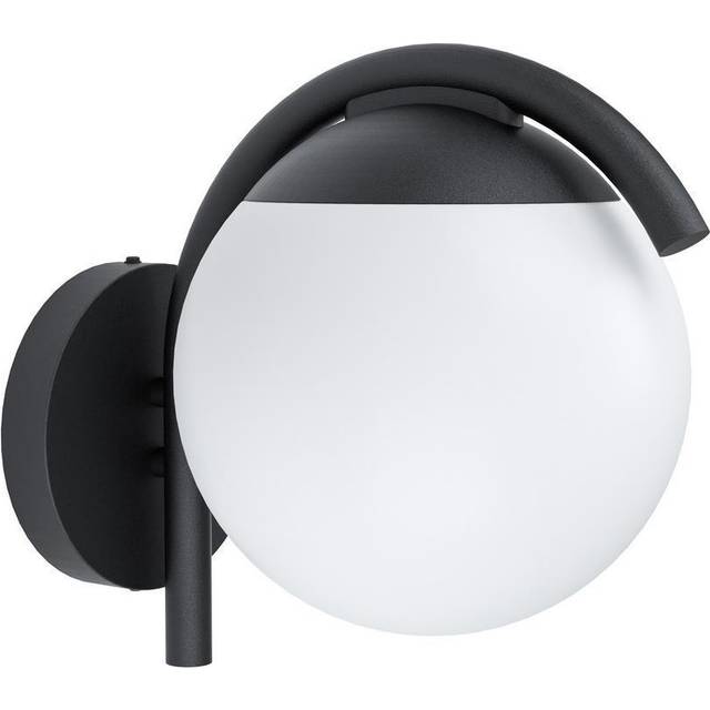 EGLO Prata Vecchia Indoor Outdoor Wall Light - Black