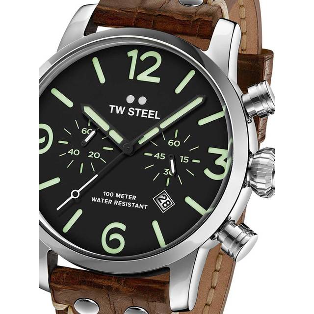 TW Steel Watch Maverick Chronograph 45mm - Black