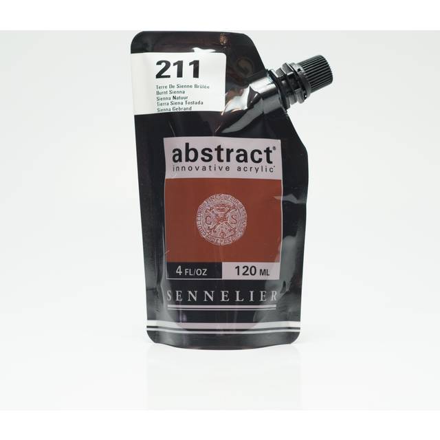 Sennelier Abstract Acrylic Paint 120ml - Burnt Sienna (Satin) - Brown