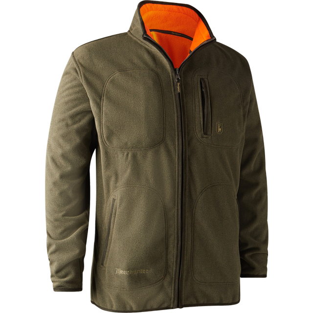 Deerhunter Gamekeeper Bonded Fleecejacka - vändbar Herr Orange S (2XL)