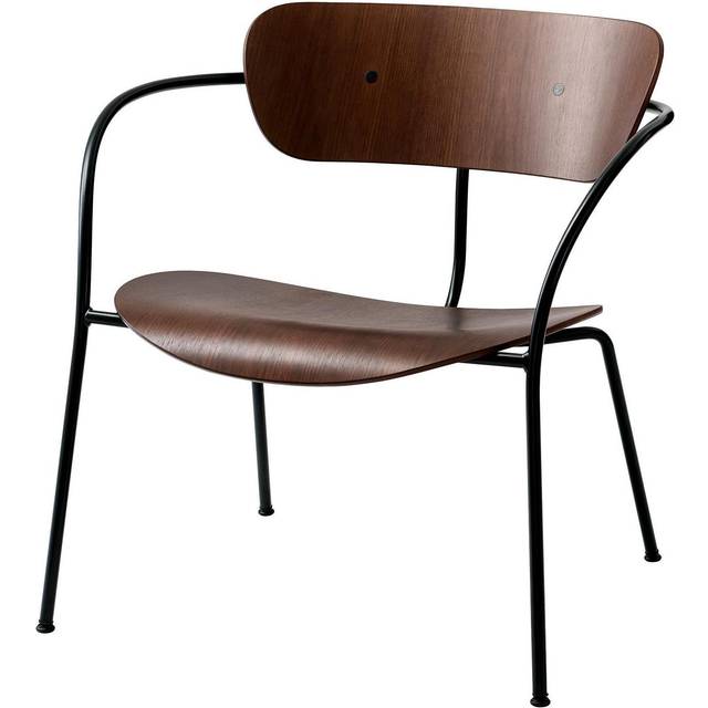 &Tradition - Pavilion AV5 Lounge Chair - schwarz/lackiert/Gestell Stahl schwarz/BxHxT 69x70x65cm - black (70.0 x 69.0 x 65.0cm)