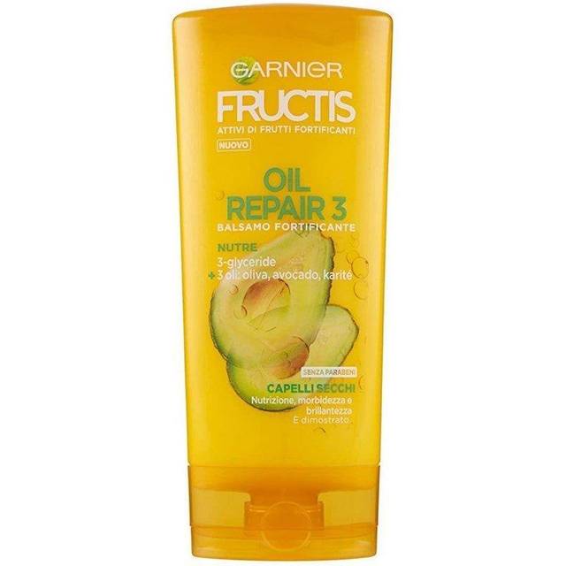 Garnier Fructis Oil Repair 3 balsam för torrt och sprött hår, ger näring över hela längden och regenererar, 200 ml