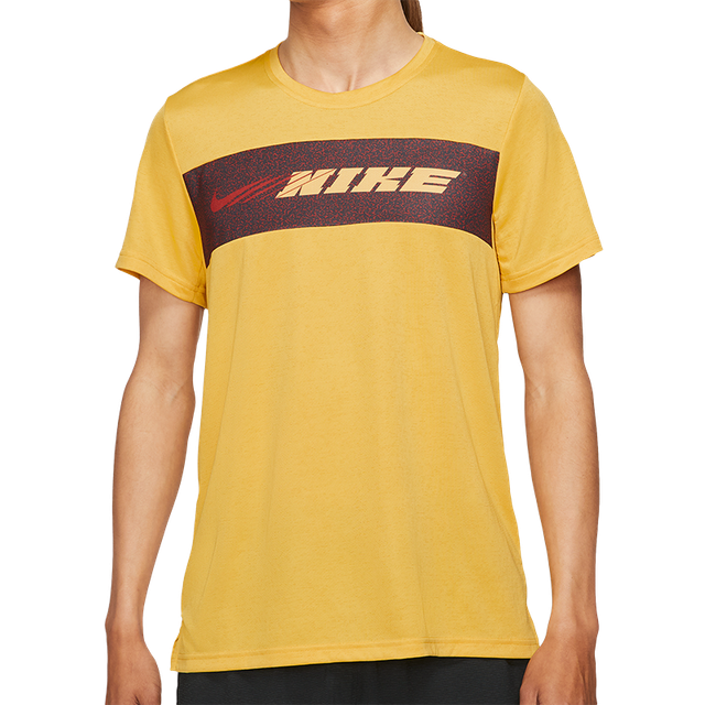 Nike Mens Dri-Fit Yellow Sport Clash Superset Training T-Shirt - Size Medium