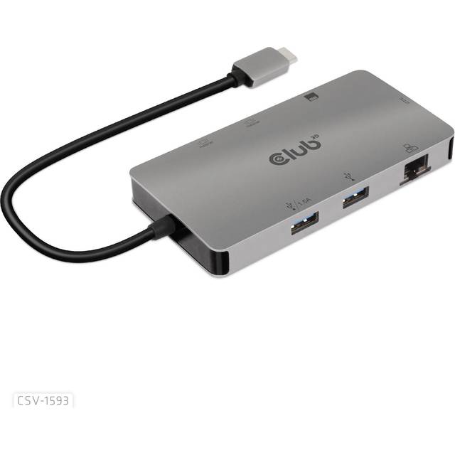 Klubb 3D USB 3.2 GEN1 USB 3.2 Gen1 Typ-C 8-i-1 Hub PD Charging, CSV-1593