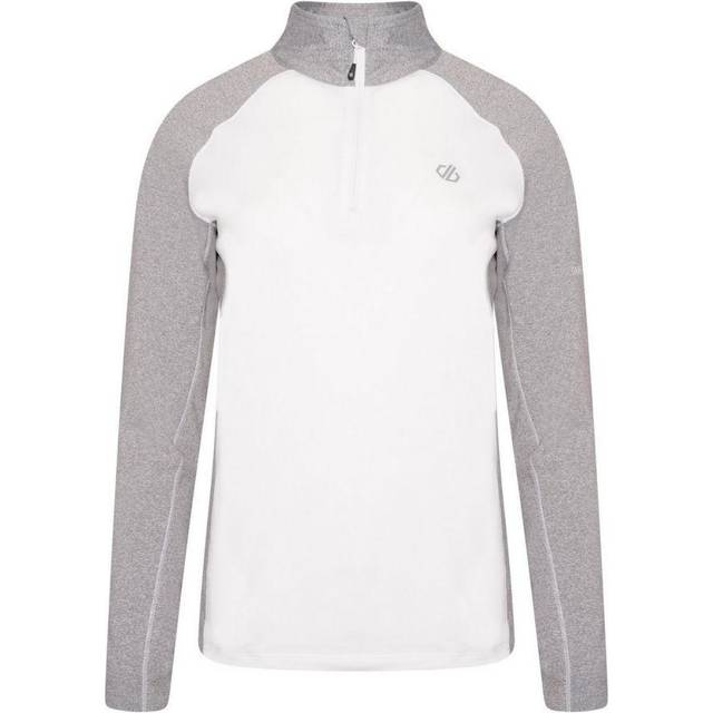 (12 UK, White/Ash) Dare 2B Womens/Ladies Involved II Half Zip Midlayer