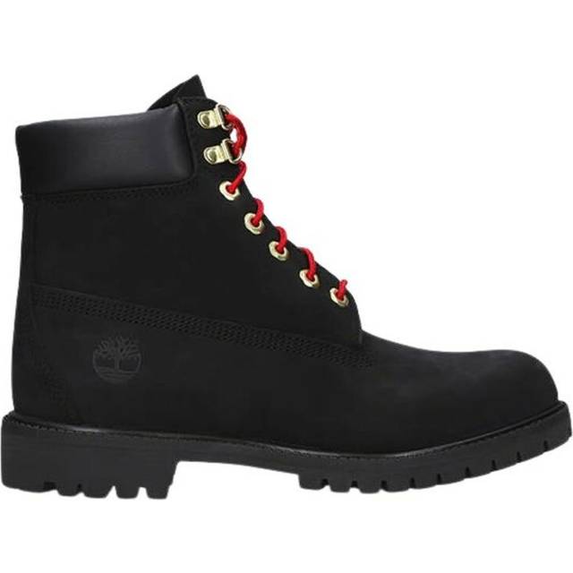 Timberland 6 Inch Waterproof Premium Boots 'Black Red' A2GHY001 - Black/Red - 8
